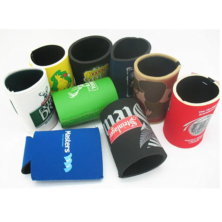 Wholesale Neoprene Stubby Holders Custom 12oz 16oz Custom Logo Insulated Beer Can Holder for Camping Parties Advertising Gifts
