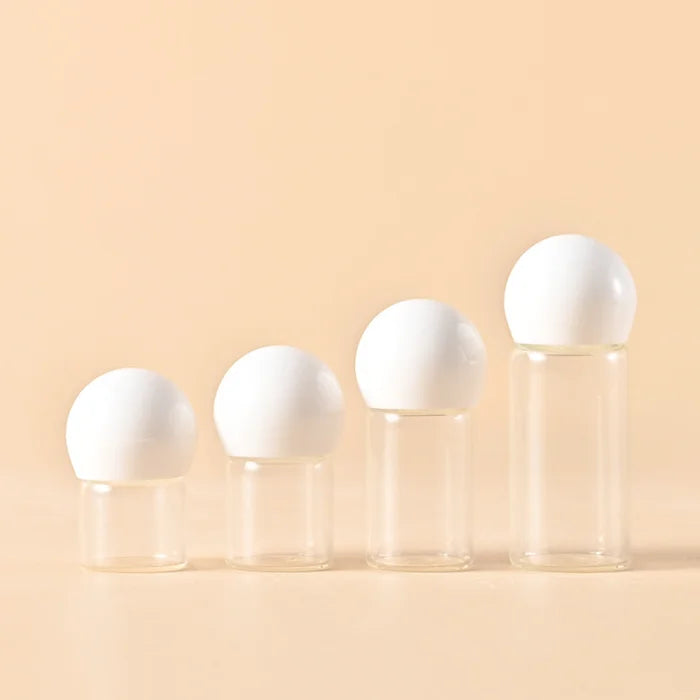 Custom logo Small Refillable Essential Oil Storage Packaging 1ml 2ml 3ml 5ml Cosmetic Eye Serum Glass Bottle