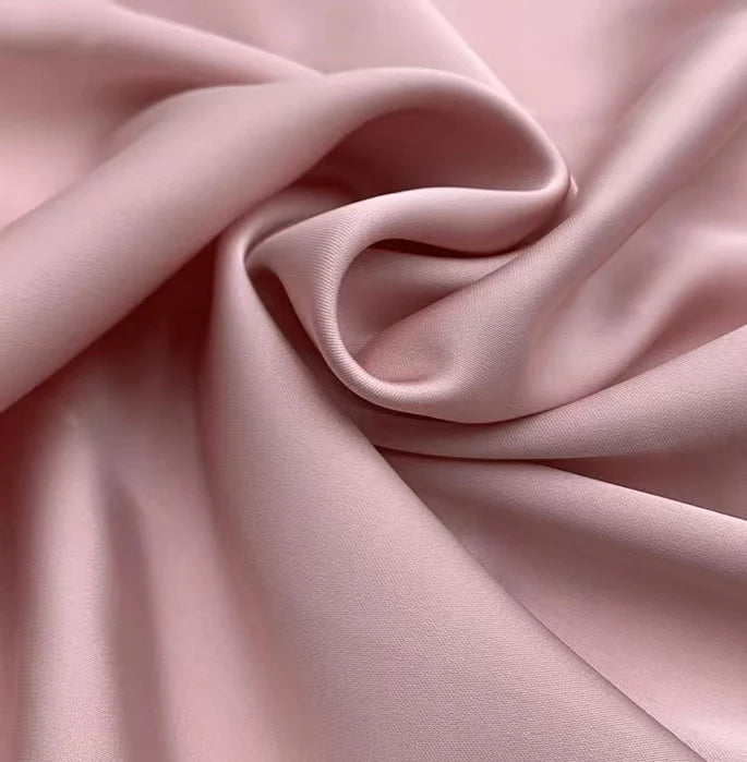 100% Polyester Silk Two Side Satin Fabric Smooth and Breathable for Blouse