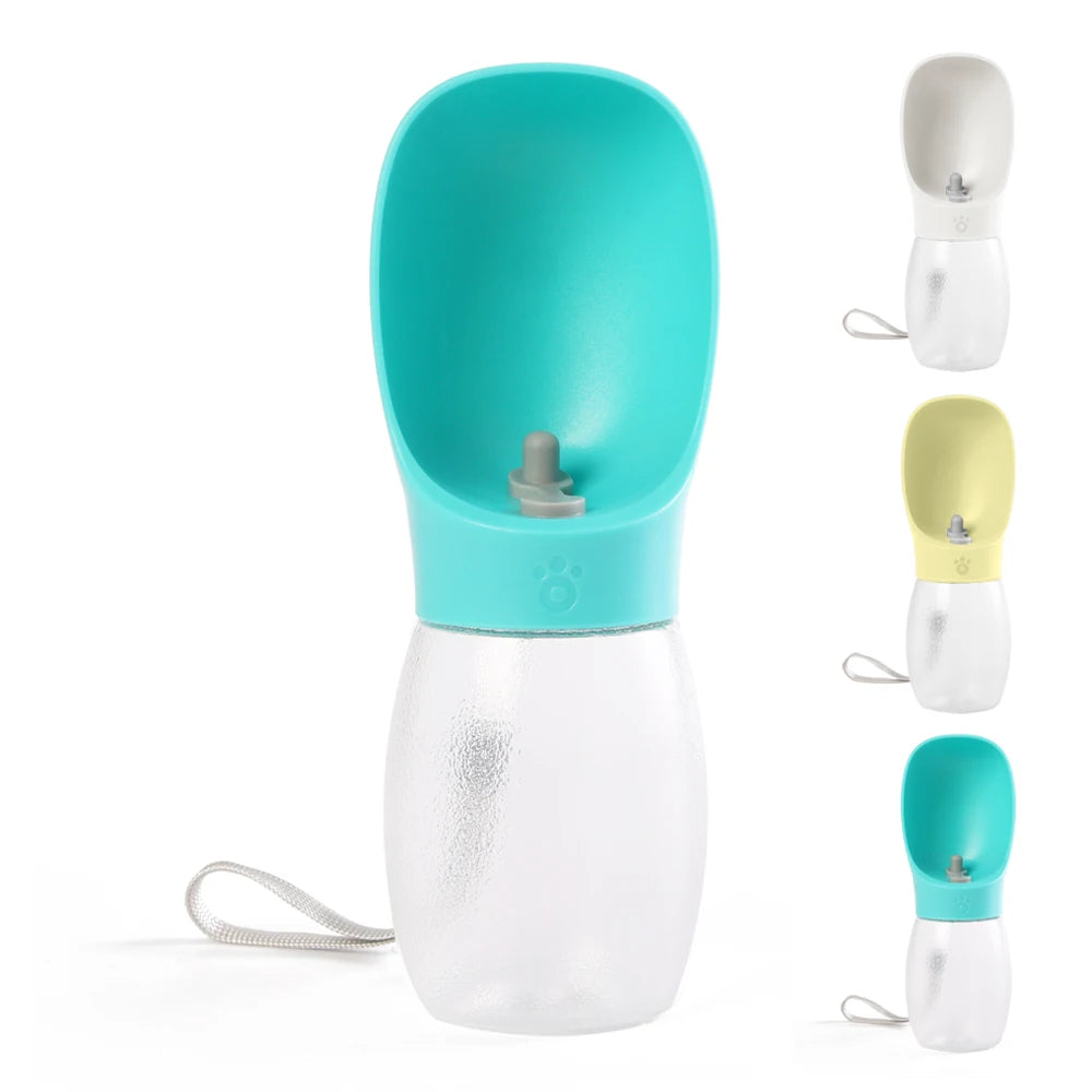 2025 PB+ New Portable Dog Water Bottle BPA-Free Eco-Friendly PC Plastic Hanging Design Outdoor Hiking Traveling Durable