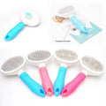 Hot Sales Custom Logo & Color Cat Dog Pet Hair Shedding Grooming Self Cleaning Slicker Pin Comb Brush Tool