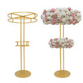 Large Metal Iron Frame Flower Rack for Wedding Banquet Hall Decoration Ornaments; Durable Carton Packaging
