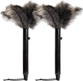 Yolan Portable Fixed Handle Ostrich Feathers Duster Soft Flexible Wood Washable Eco-Friendly Multifunctional Simple Household