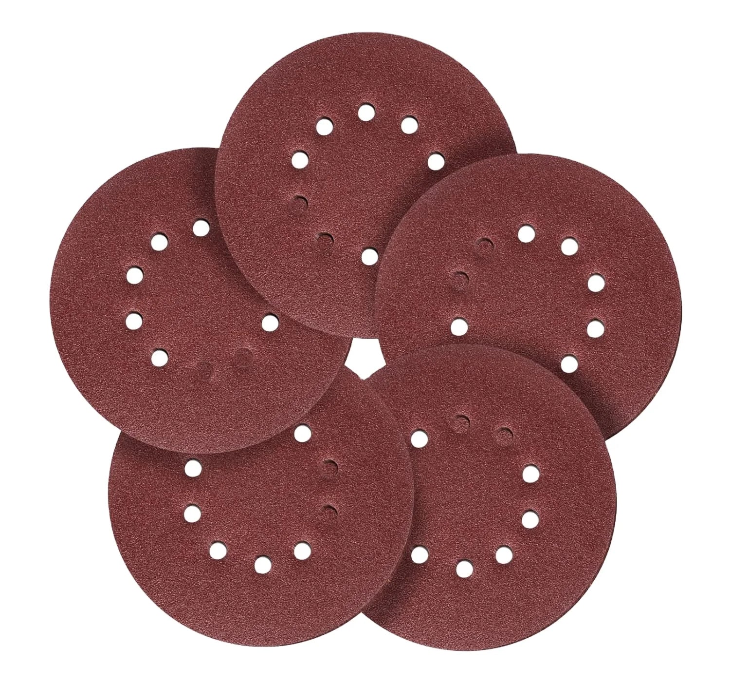 DE Warehouse Free Delivery 225mm Sanding Discs 10 Pcs Hook and Loop 36-240 Grit Sandpaper with 10 Holes for Drywall Sande