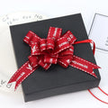 Customized 25mm Gift Wrapping Flower Printed Pull Bow Ribbon for Gift Bows