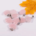 Huiying New Fashionable sector shaped healing crystal carved rose quartz sector shape pendant new sale for couple