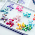 AB Color 4.5cm Resin Dog Charms Holo Laser DIY Decor Key Chain 3D Glass Rhinestones Sew-On Technique Loose Rhinestones for Key