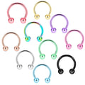 CBR Horseshoe Circular Nose Rings Nose Eyebrow Tragus Lip Ear Hoop Ring Cartilage Tragus Earrings Eyebrow Body Piercing Septum m