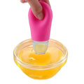 Bpa Free Food Grade Silicone Egg Mixture Yolk Sucker White Separator Hand Manual