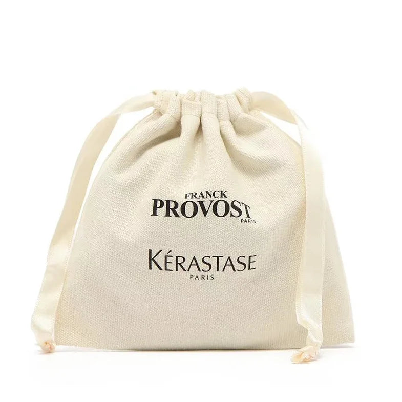Recyclable Canvas Cotton Dust Bags Custom Logo Jewelry Packaging Drawstring Pouch With Ribbon Dusty Bags Gift Bags