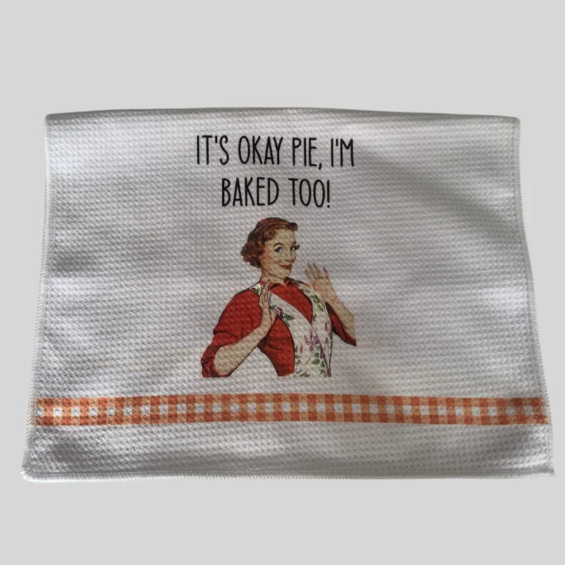 Wholesale Custom Blank White Kitchen Towel Personalised Sublimation Printing Weave Kitchen Dish Tea Towel