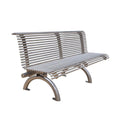 Outdoor Furniture Public Park Modern Metal Tubular Bench Seating Outside Garden Exterior Steel or Stainless Steel Seat Benches