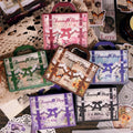 30 Pieces/Pack Box-Packed Stickers Sewing Handmade Series Retro Hand Account DIY Decorative Adhesive Sticker Sealing Paste