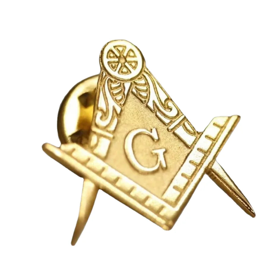 Wholesale Custom 3D Metal Badge UV Freemason Logo Pin for Suit Collar Clothes Masonic Enamel Brooch Collection for Prayer