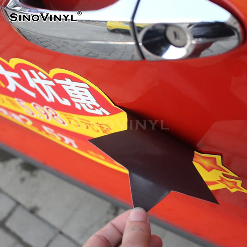 SINOVINYL 0.3mm White PVC Printable Magnetic Vinyl Sheet Roll Strong Suction Magnetic Stick Fridge Magnet Vinyl Sheet Roll