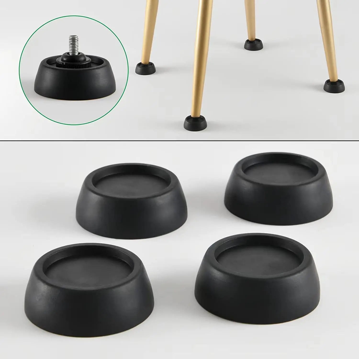 Washing Machine Anti-vibration Pads Round Foot Rests Non-slip Rubber Washing Machine Pads