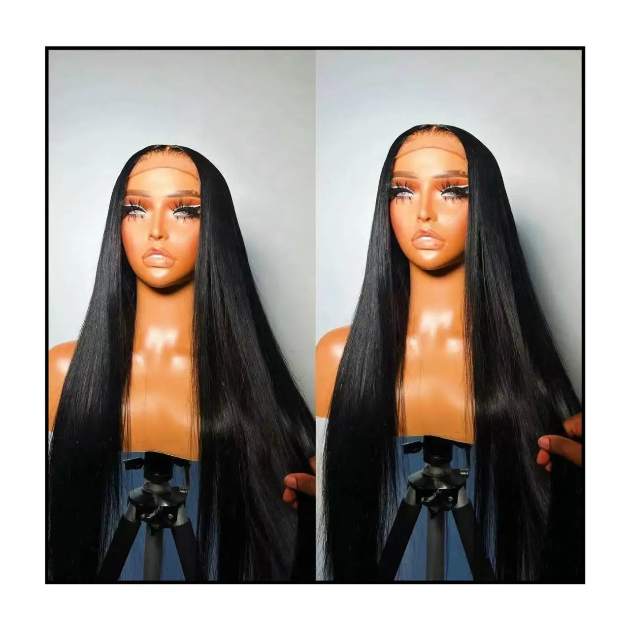 High Density 13x4 Lace Frontal Wig Vendor Wholesale Raw Vietnamese Hair Wig for Black Women Glueless Lace Front Wig Human Hair