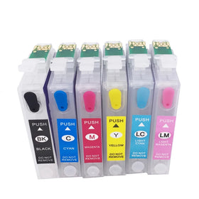 82N T0821N-T0826N Empty Refillable Ink Cartridge With Reset Chip for Epson T50 T59 RX615 R270 R290 A837 Printer Ink Cartridge