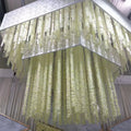 YOPIN-146 Wholesale White Silk Wisteria Artificial Hanging Vine for Ceiling Decoration