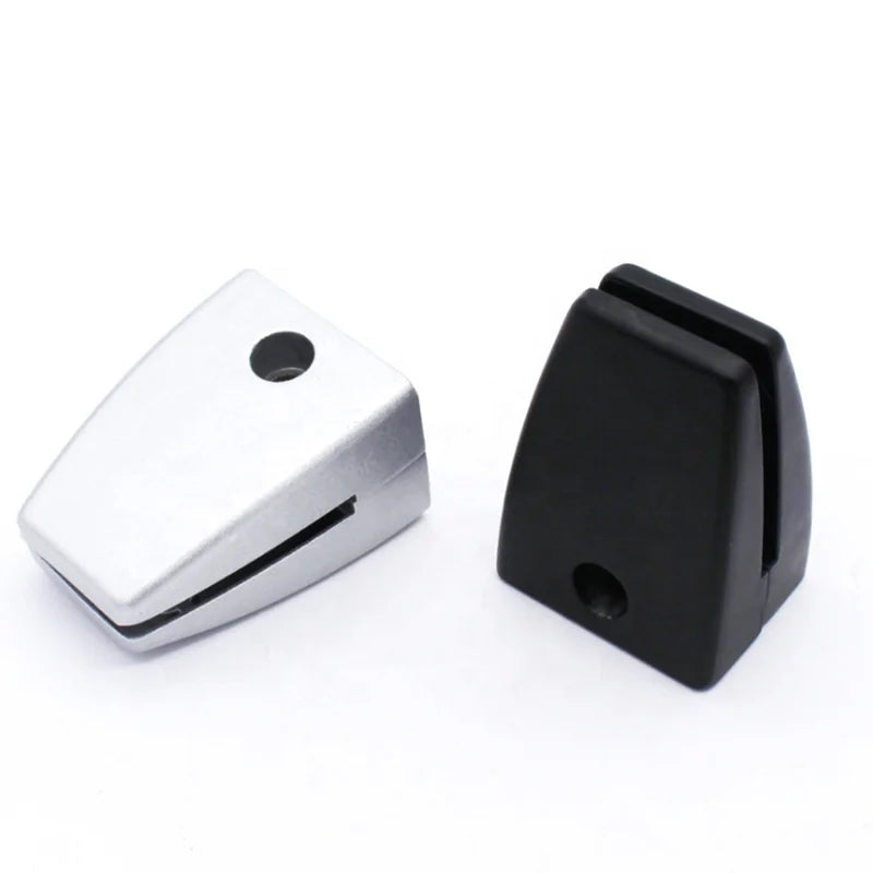 Modern Design Aluminum Alloy Privacy Panel Desk Divider Clips Screws for Home Office Kitchen/Bathroom Use 4-20mm Glass Distance