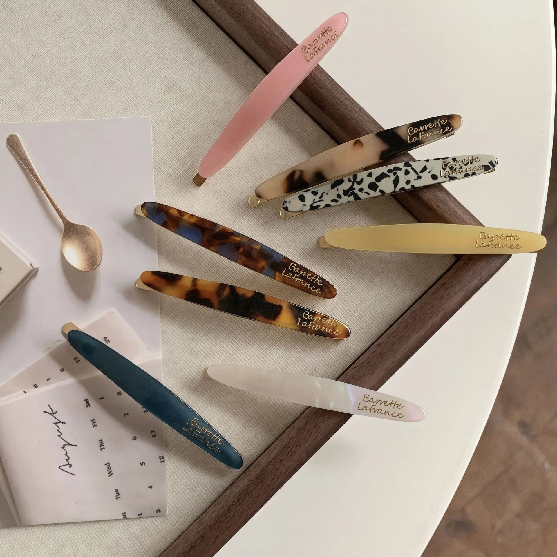 SAIYII Custom Logo Ins Korean Style 6.5cm Cute Girls Hairpin Acetate Luxury Handmade Tortoiseshell Hair Accessories Clips