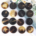Button Manufacturer Wholesale Custom Fashion Different Size Horn Plastic Resin Clothes Buttons