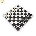 PU Leather Waterproof Chess Board Foldable Chess Mat Soft Checkerboard Portable Chess Set for Entertainment Relaxation
