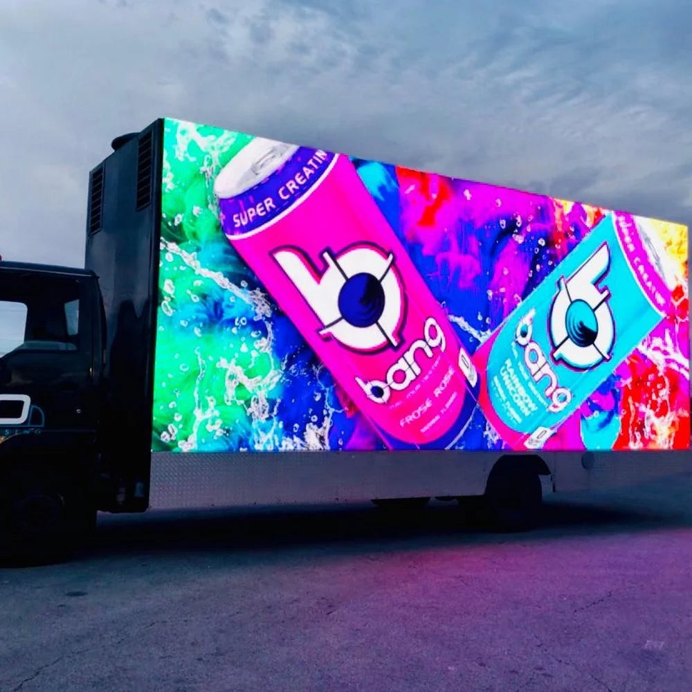 Waterproof Cabinet Panel Module Advertising P2.5 P3 P4 P5 Video Wall Mobile LED Billboard Display Screen Sign Truck Van Trailer