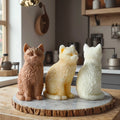 J10-377 Sitting and Standing Cat Candle Silicone Mold Diy Kitty Plaster Decoration Aromatherapy Candle Ornaments