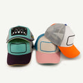 Custom 5 Panel Cap Cotton 3d Embroidery Back Logo Mesh Trucker Hat With Metal Plate