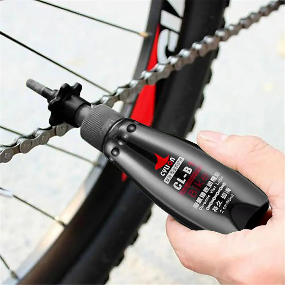 Essential 60ML Bicycle Accessories Convenient Chain Repair Tool with Cleaning Cloth for Cycling & Riding Bike Oil Lubricant