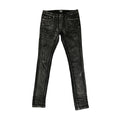 DENIMGUYS Custom Silver Foiled Paints Graffiti Retro Acid Wash Jeans Y2K Punk Style Men's Jeans