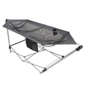 Hitree Steel Portable Folding Hammock for Patio Indoor Freestanding Sleeping Hammock Stand