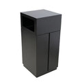 Outdoor Cool Steel Garbage Receptacle Trash Can Outside Park Modern Metal Rubbish Waste Bin Public Commercial Recycle Dustbin