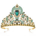 Luxury Princess Crown Alloy Rhinestone Crystal Bridal Tiaras