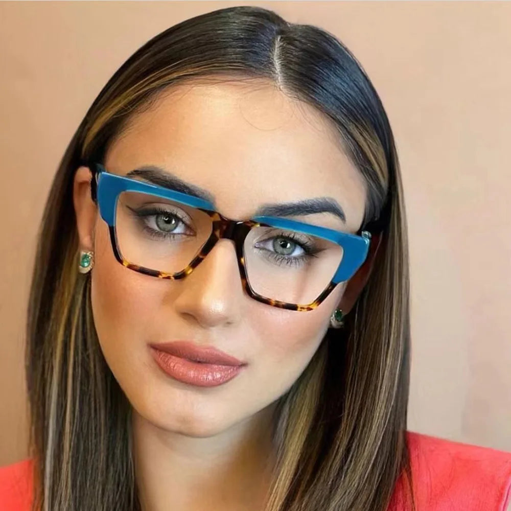Frame Trend Color Matching New Vintage Eyeglasses Paired With Myopia Lens Frames Vintage Blue Light Blocking Tr90 Eyeglasses Fra