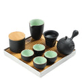 Complete Set Kung Fu Tea Set Ceramic Teapot Tea Cup Japanese Dry Pour Tea Tray Office Hotel Full Set Customizationlogo