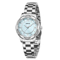 Nibosi 2672 Smoke-blue Beimu Dial Diamond Ladies Quartz Watch