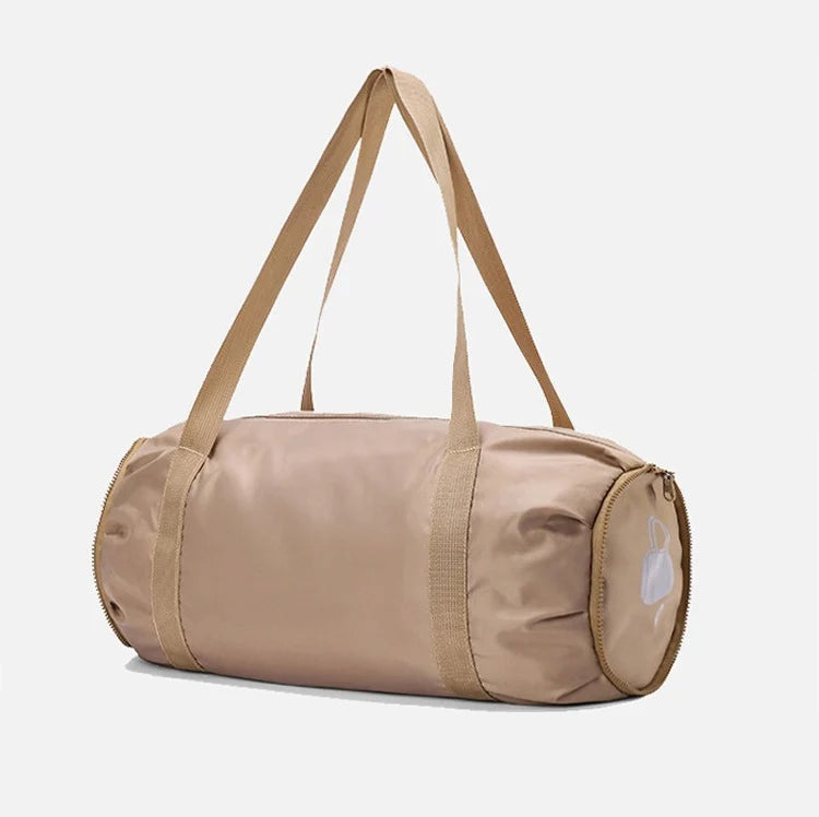 Portable Large Capacity Folding Sports Fitness Bag Dry Wet Separation for Short-Distance Business Trips Yoga Practice Polyester