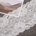 Custom Logo Chinlon Nylon Lace Embroidery Garment Accessories White Guipure Lace Fabric for Underwear Clothing