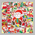 100PCS Factory Straight Cartoon Creative Personality Festive Atmosphere Christmas Sticker Hand Ledger Refrigerator Sticker