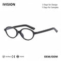 Retro Oval Glasses Frame Artistic Blue Light protection Glasses Frame for Women