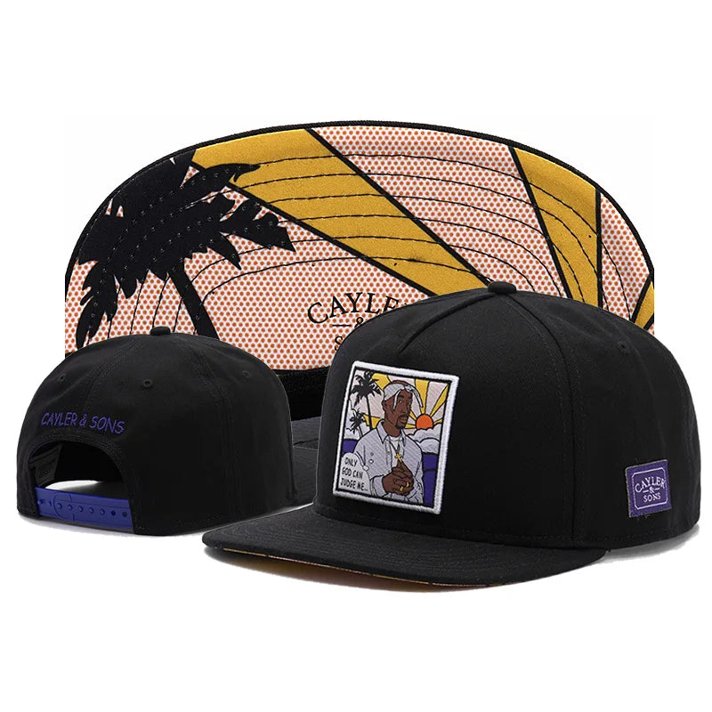 Customized Flat Brim Hat American Style Flat Brim Hip Hop Hat Men's and Women's Flat Brim Hats