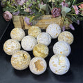 Hot Sale Polished Natural Crystal Healing Stone Agate Geode Sphere with Drusy for Holiday Decoration & Gift