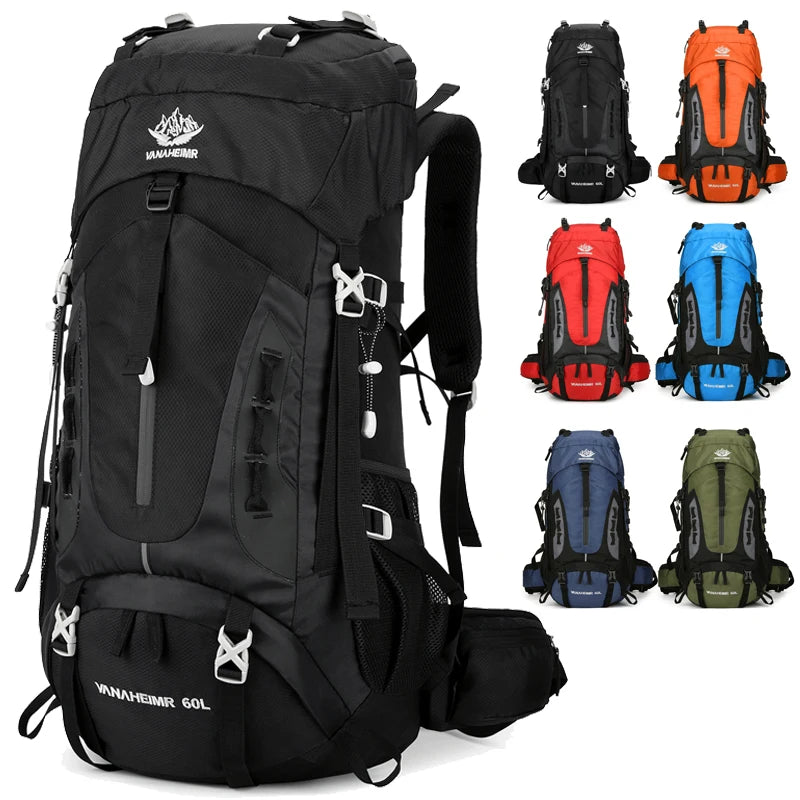 Sports Waterproof Bag Durable Hiking Backpack 60L for Men Women