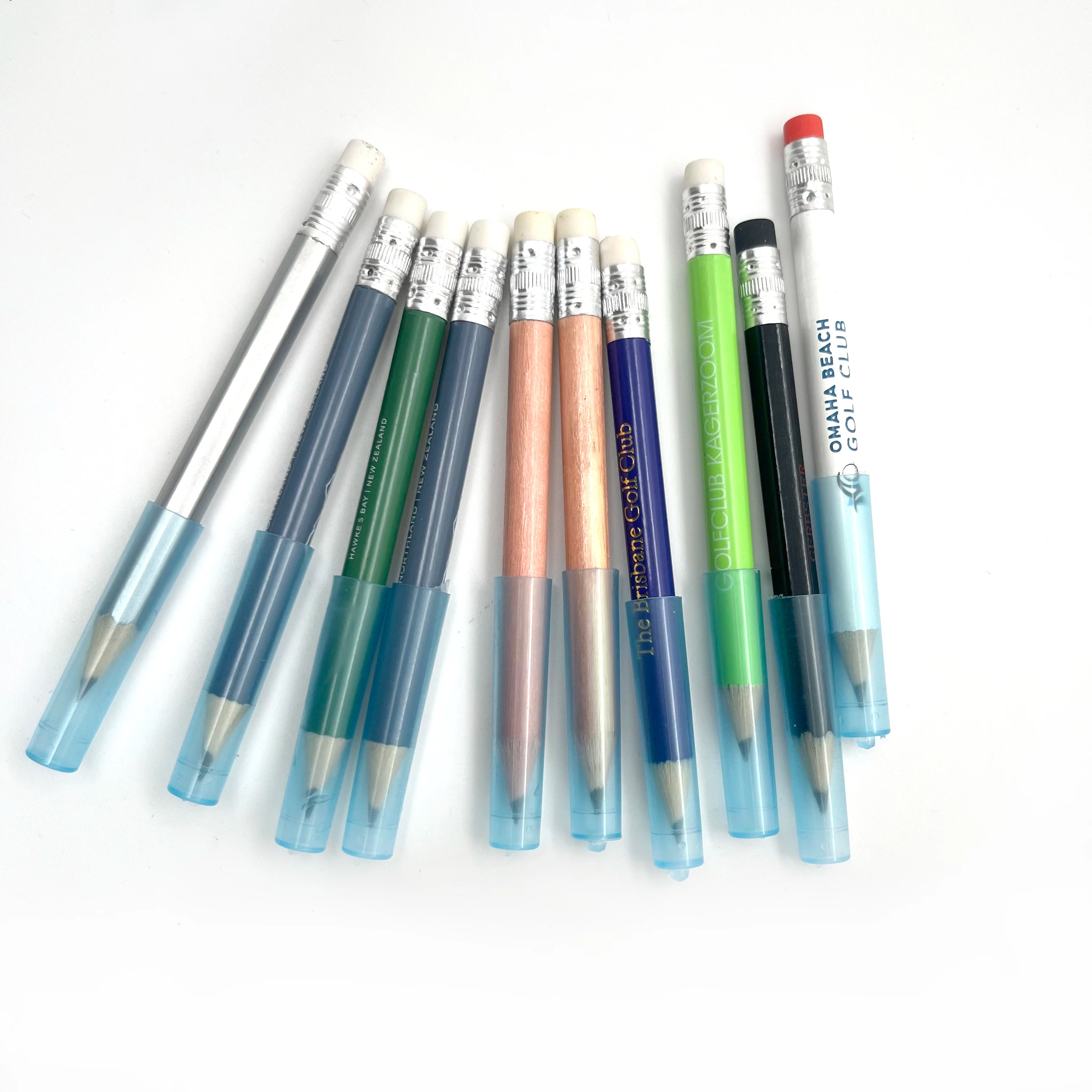 Customized Pad Printed Pr Hot Stamping 3.5 Inch Wooden Short Golf Pencil