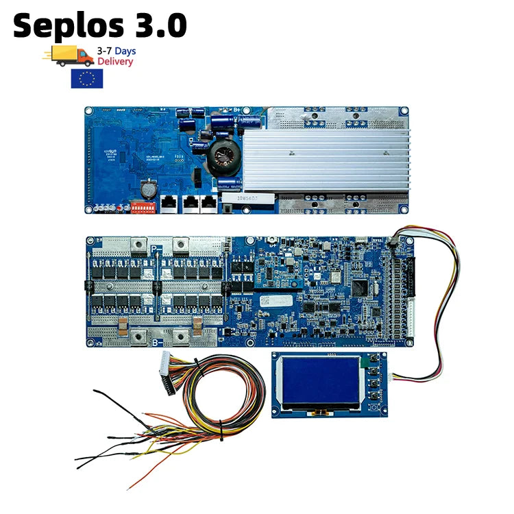 Seplos Smart Inverter BMS 3.0 8S 13S 14S 15S 51.2V  50A 100A 150A Production Li-io Lifepo4 Battery  Seplos 3.0 16S 48V 200A BMS