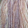 White Color Natural Drop Pearls 3-12mmm 4A Freshwater Pearl Strand Beads for Necklace Jewelry Making 14" Pearl Strand