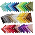 S0580 Cheap Wholesale Price Polyester Fabric Reusable Dinner Table Satin Napkin Banquet Cloth Napkins for Wedding Restaurants