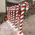 Christmas Store Displays Life Size Christmas Fiberglass Candy Candy Cane Props Sculpture Decor Can Be Customized